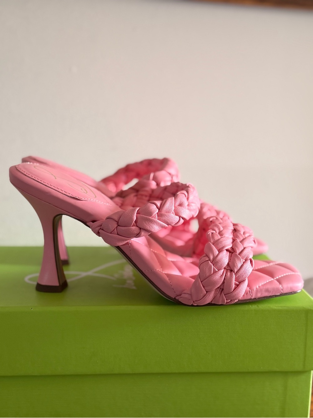Sam Edelman Meghan Braided Mule Heels summer chic preppy coastal brunch NWT NIB - Picture 13 of 16
